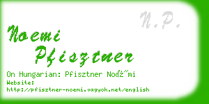 noemi pfisztner business card